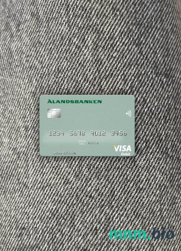 Finland bank of Aland visa obciążyć card wygląd fotograficzny skan PSD + zdjęcie